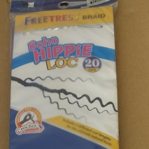 BOHO HIPPIE LOC 20" (CHERRYWINE) - Freetress Synthetic Crochet Braiding Hair NEW - Picture 3 of 6